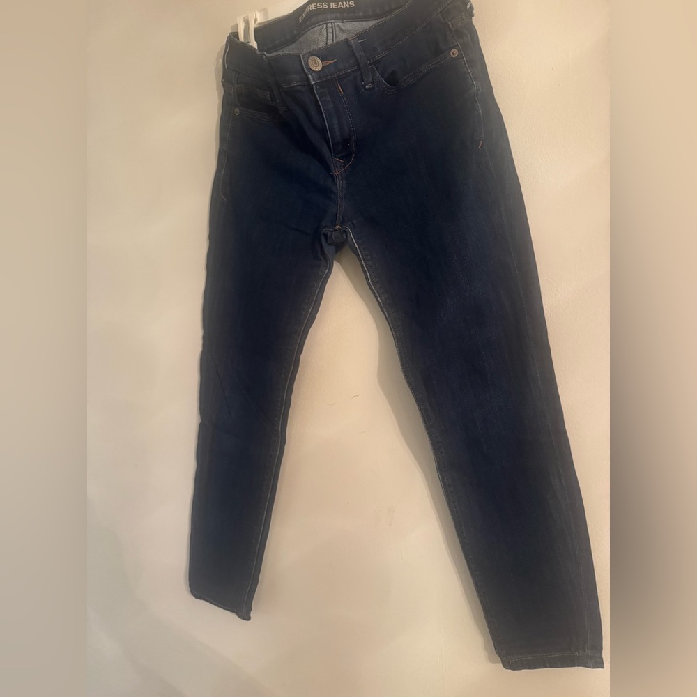 Express Women's Dark Blue Legging Jeans